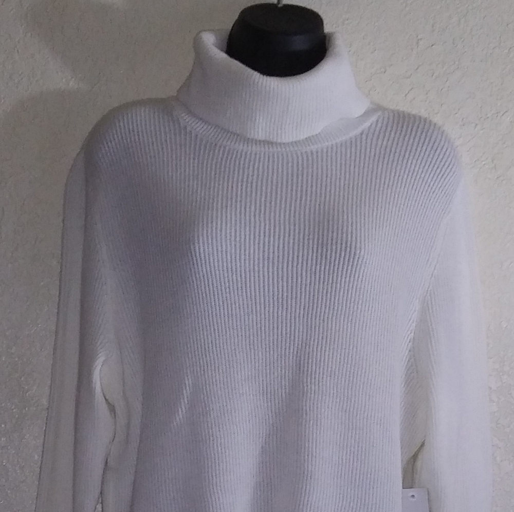 Drift & Barrow, White turtleneck sweater, XL